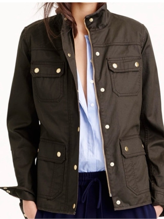 J. Crew Jackets & Blazers - J.Crew | Downtown Field Jacket | Forest Green Utility Military Jacket | XS